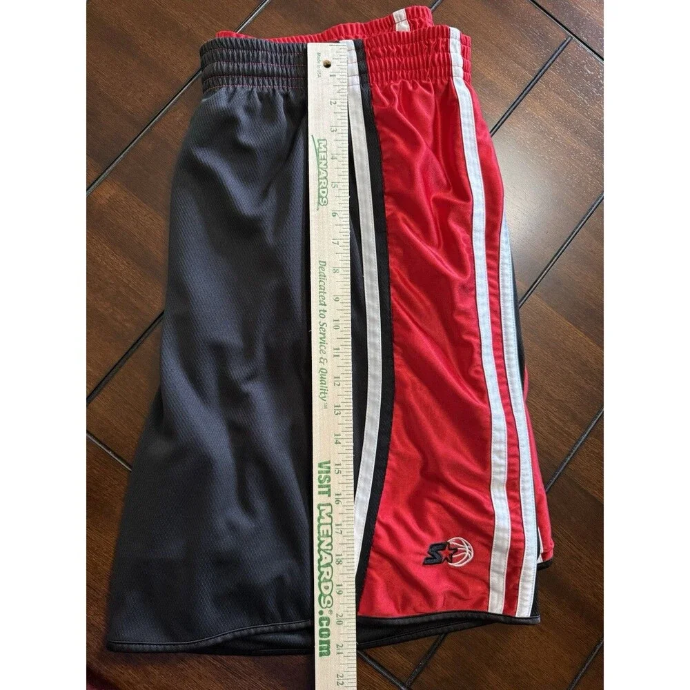 🔥Vintage Y2K Starter Dazzle Shimmer Silky Basketball Gym Shorts 2XL Reversible